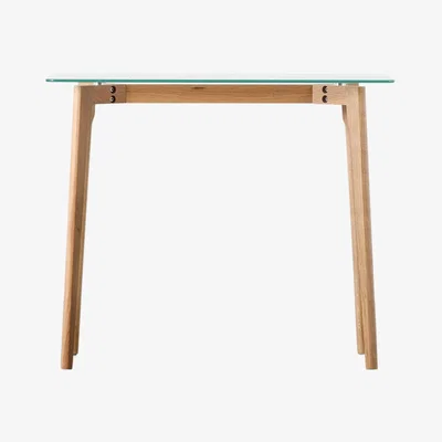 Perch and Parrow Stalwart Console Table in Oak