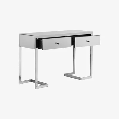 Perch and Parrow Inna Mirrored Two Drawer Console Table