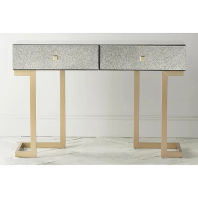 Perch and Parrow Ginger Mirrored Console Table