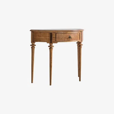 Perch and Parrow Botticelli Demi Lune Console Table