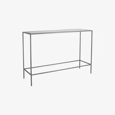 Perch and Parrow Marshall Console Table in Silver
