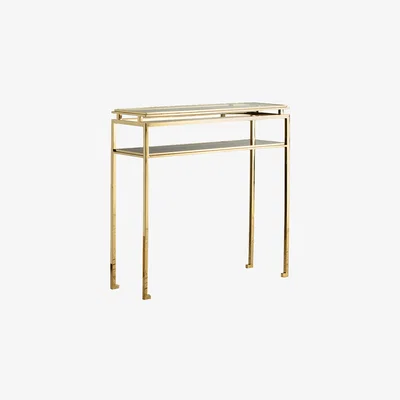 Perch and Parrow Boaz Console Table in Gold