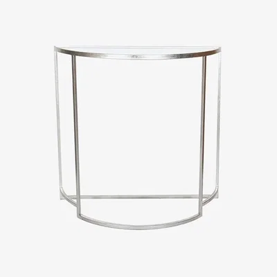 Pagazzi Veneziano Half Moon Mirrored Console Table