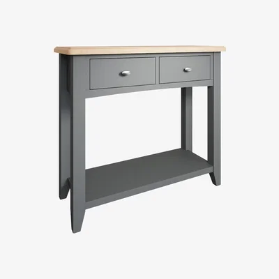 Pagazzi GA Light Oak and Grey Console Table