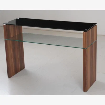 Pagazzi Atlanta Black and Walnut Sofa Table