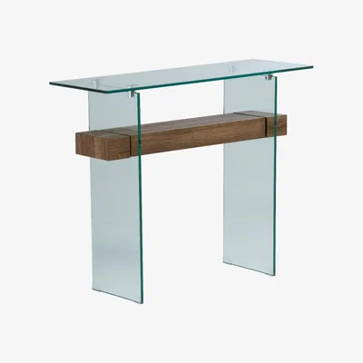 Pagazzi Alto Oak/Glass 100cm Console Table