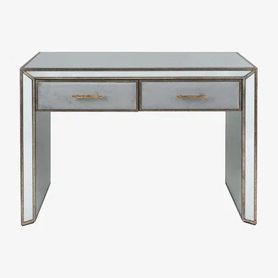 Pagazzi Brindisi Antique Metal & Mirror Console Table