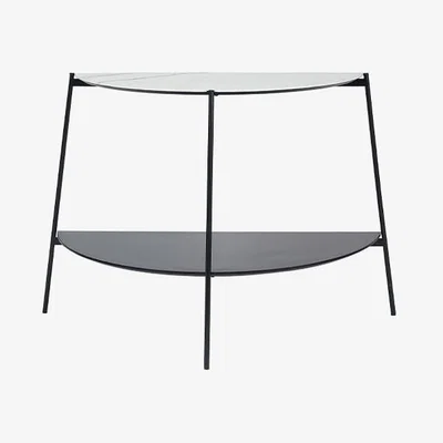 Pagazzi Marchello White &amp; Black Console Table