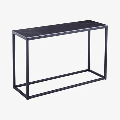Pagazzi Oslo Black Marble Stone Console Table