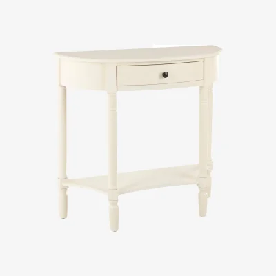 The Range Heritage One Drawer Antique White Console Table - White