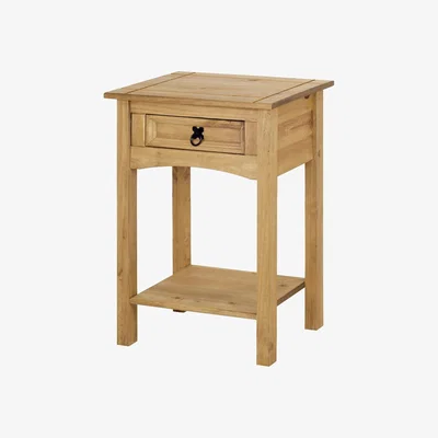 The Range Corona Console Table 1 Drawer - Waxed Pine