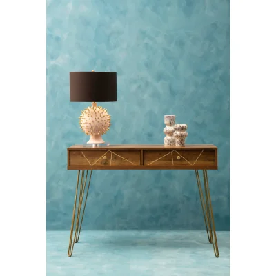 The Range Flori Console Table with 2 Drawers - Brown
