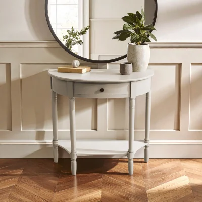 The Range Heritage Vintage Grey One Drawer Console Table - Grey