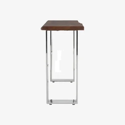 The Range Hampstead Natural And Silver Console Table - Silver