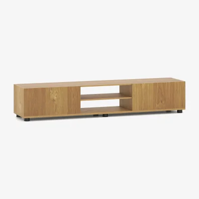 The Range Minimalist Entertainment Center Console Table - Natural