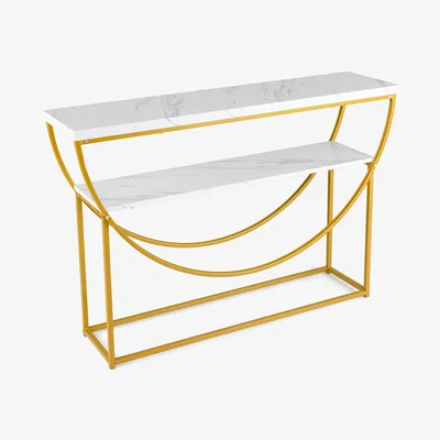 The Range 2 Tier Home Entryway Table - White