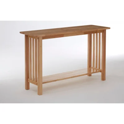 The Range Selby Natural Rectangular Console Table - Brown