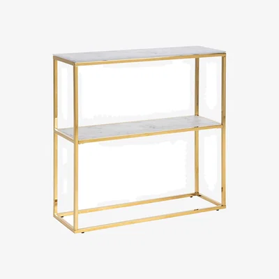 The Range Alisma Marble Console Table  - Glass Marble