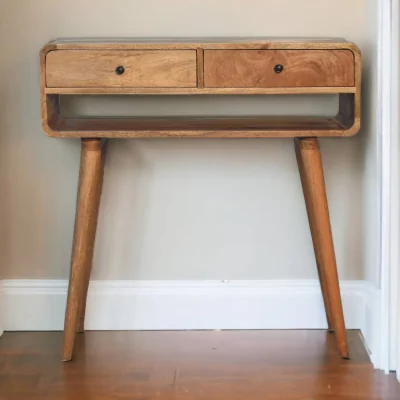 The Range Solid Wood Sonata Console Table - Beige