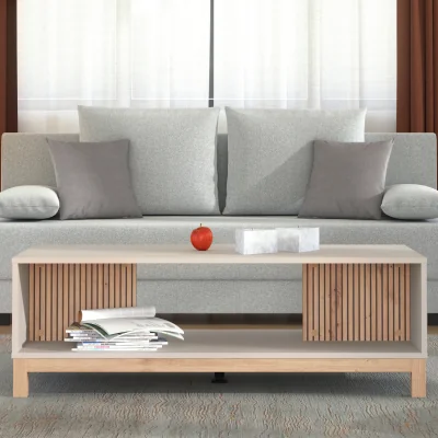 The Range ESSEX Club table, Cashmere/Artisan Oak - Natural