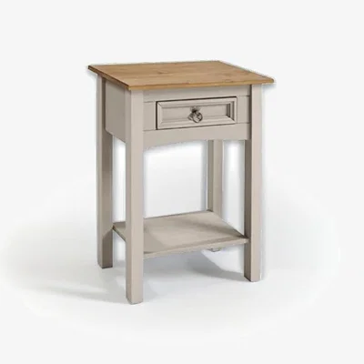 The Range One Drawer Grey Console Table  - Grey
