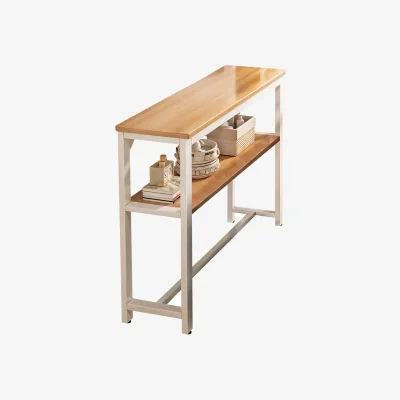 The Range 2-Tier Narrow Console Table - Oak