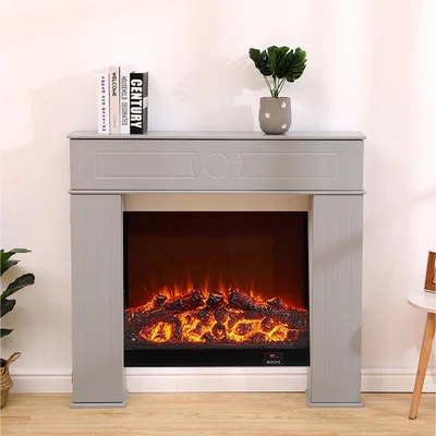 The Range HMD Fireplace Console Tables Fireplace Surround Hidden Storage Unit - Grey