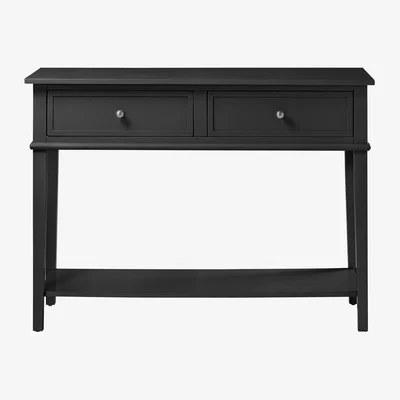 The Range Franklin console table with two drawers - Black