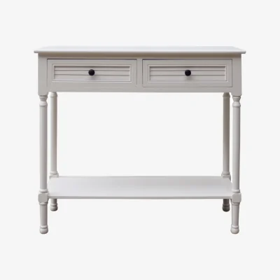 The Range Modern Wooden Console Table - White