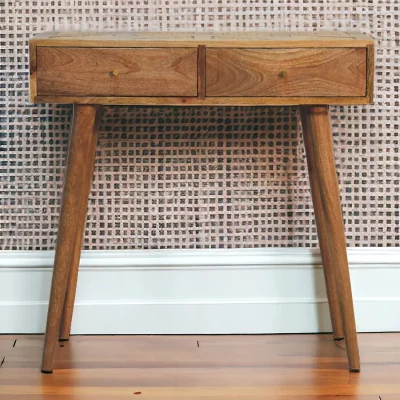 The Range Solid Wood Larissa Aztec Console Table - Brown