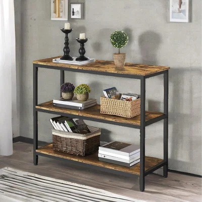 The Range 3 Tier Console Table For Hallway - Brown