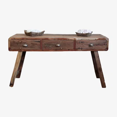 The Range Recycled Wood Console Table - Brown