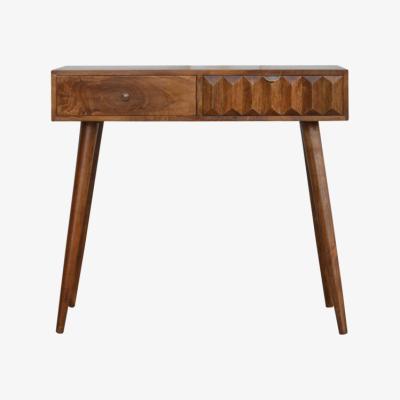 The Range Chestnut Prism Console Table - Brown