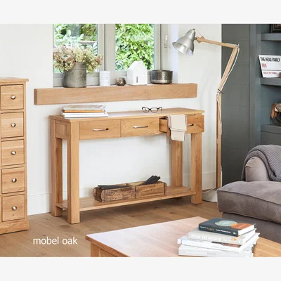 The Range Mobel Oak Console Table - Light Oak