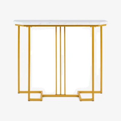 The Range Modern Gold Console Table - Golden