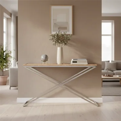 The Range Holland Park Console Table - Silver