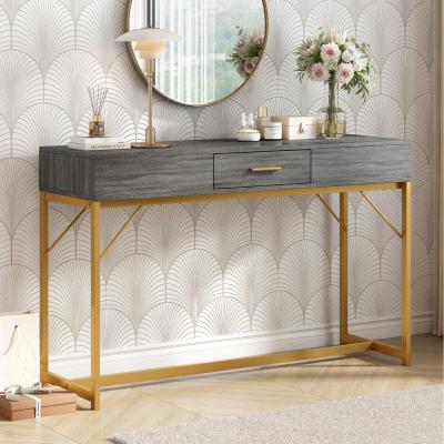 The Range Light Luxury Console Table with 1 drawer - Grey