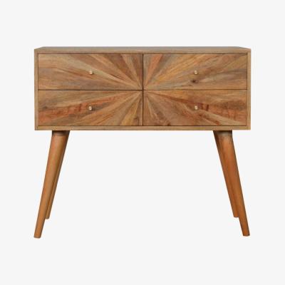 The Range Sunrise Mango Wood Console Table - Brown