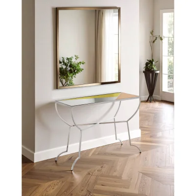 The Range Arbus Console Table. - Silver