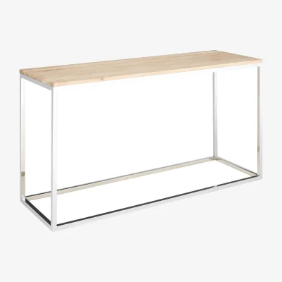 The Range Hampstead Oak Wood Console Table - Brown