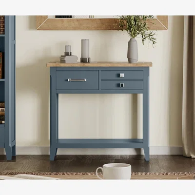 The Range Signature Blue - Reclaimed Small Console Table - Blue