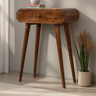 The Range Solid Wood Chestnut London Mini Chestnut Console - Brown
