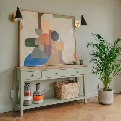 The Range Florence Large Console Table - Sage Green