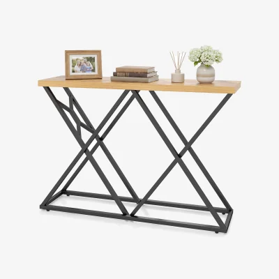 The Range Industrial Accent Table - Brown