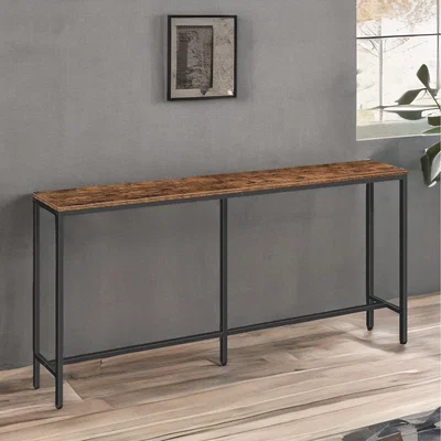 The Range 180CM Wide Narrow  Slim Console Table For Hallway - Brown