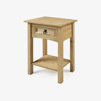 The Range Corona 1 Drawer Console Table with Shelf - Antique Wax