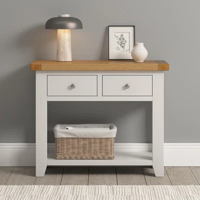 The Range Windsor 2 Drawer Console Table (Fully Assembled) - Ivory