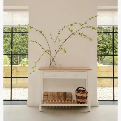 The Range Ludlow Console Table - White