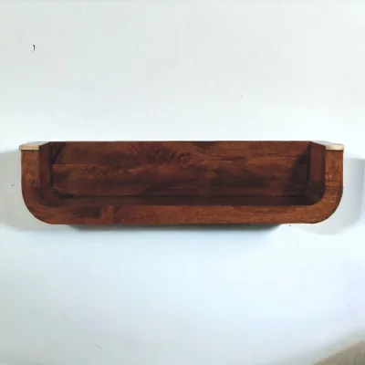 The Range Solid mango wood Indira Chestnut Floating Console - Brown