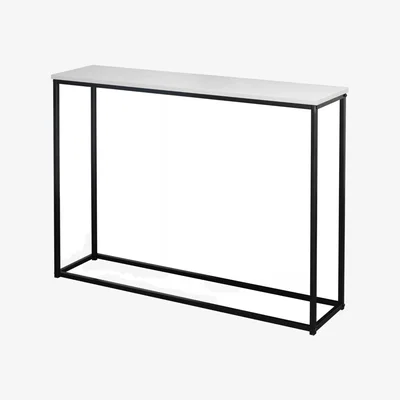 The Range Freestanding Slim Hallway Console Table Living Room Furniture - White